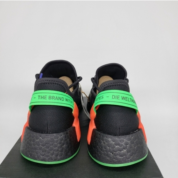 New Adidas NMD_R1 V2 'Glow In The Dark' Men's Running Shoes Size 11.5 - Picture 6 of 8